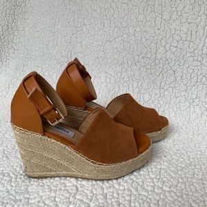 Steve Madden stacked espadrille wedge